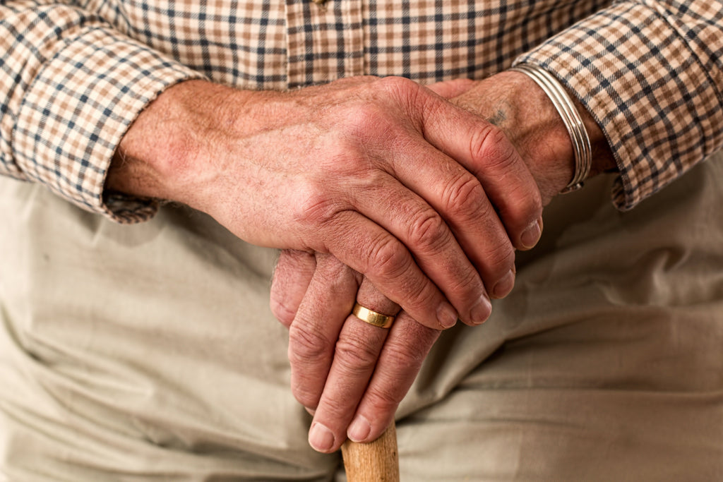 man with arthritis joint pain