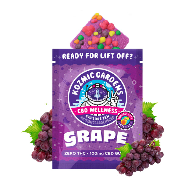 Kozmic Gardens Grape 100mg Gummy Urban Roots