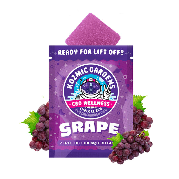 Kozmic Gardens Grape 100mg Gummy