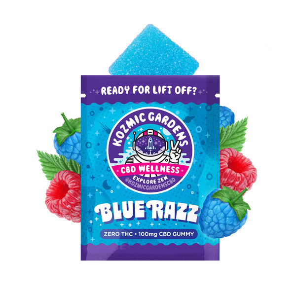 Kozmic Blue Razz 100mg Gummy